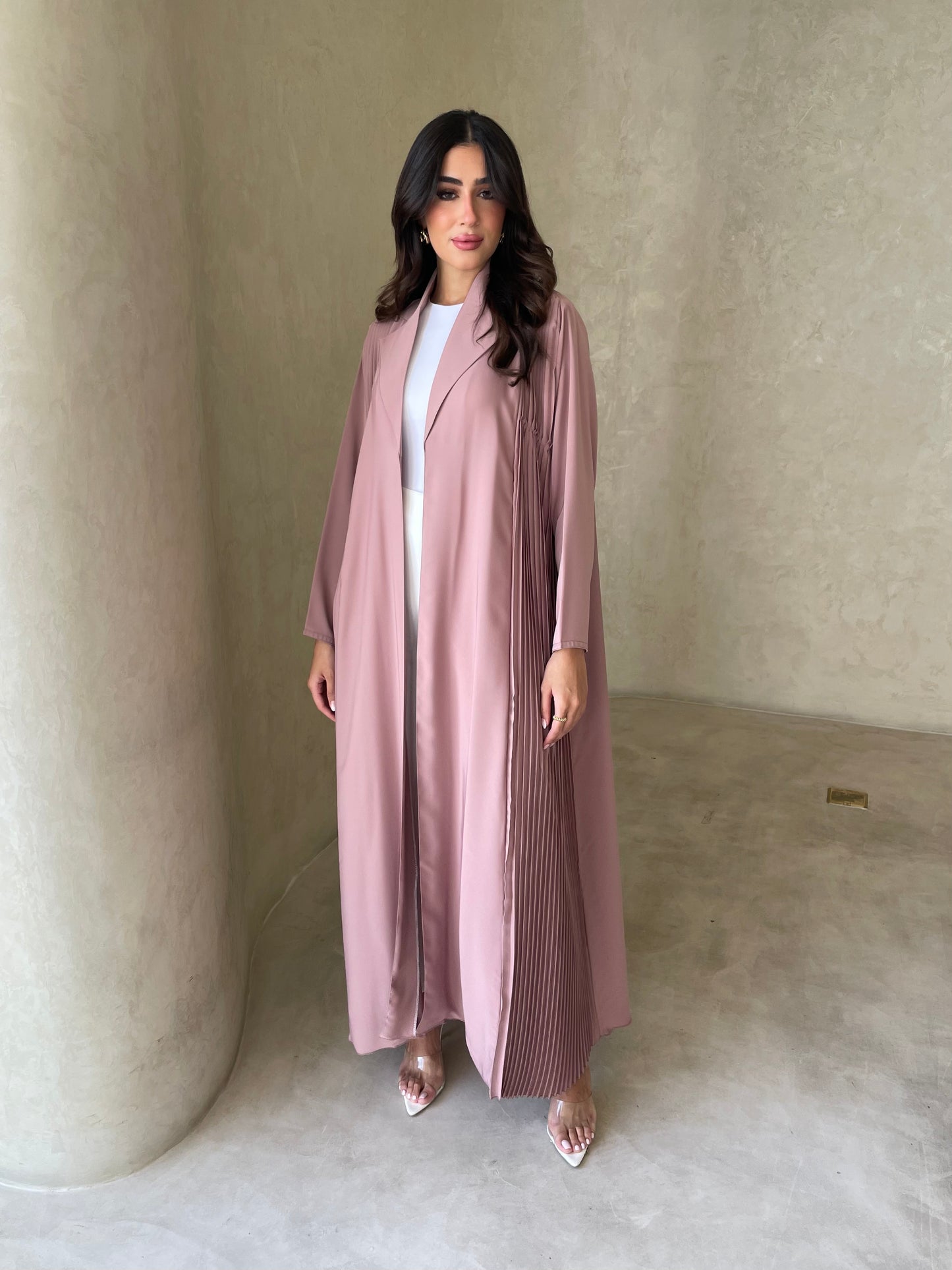S061 - summer pink abaya