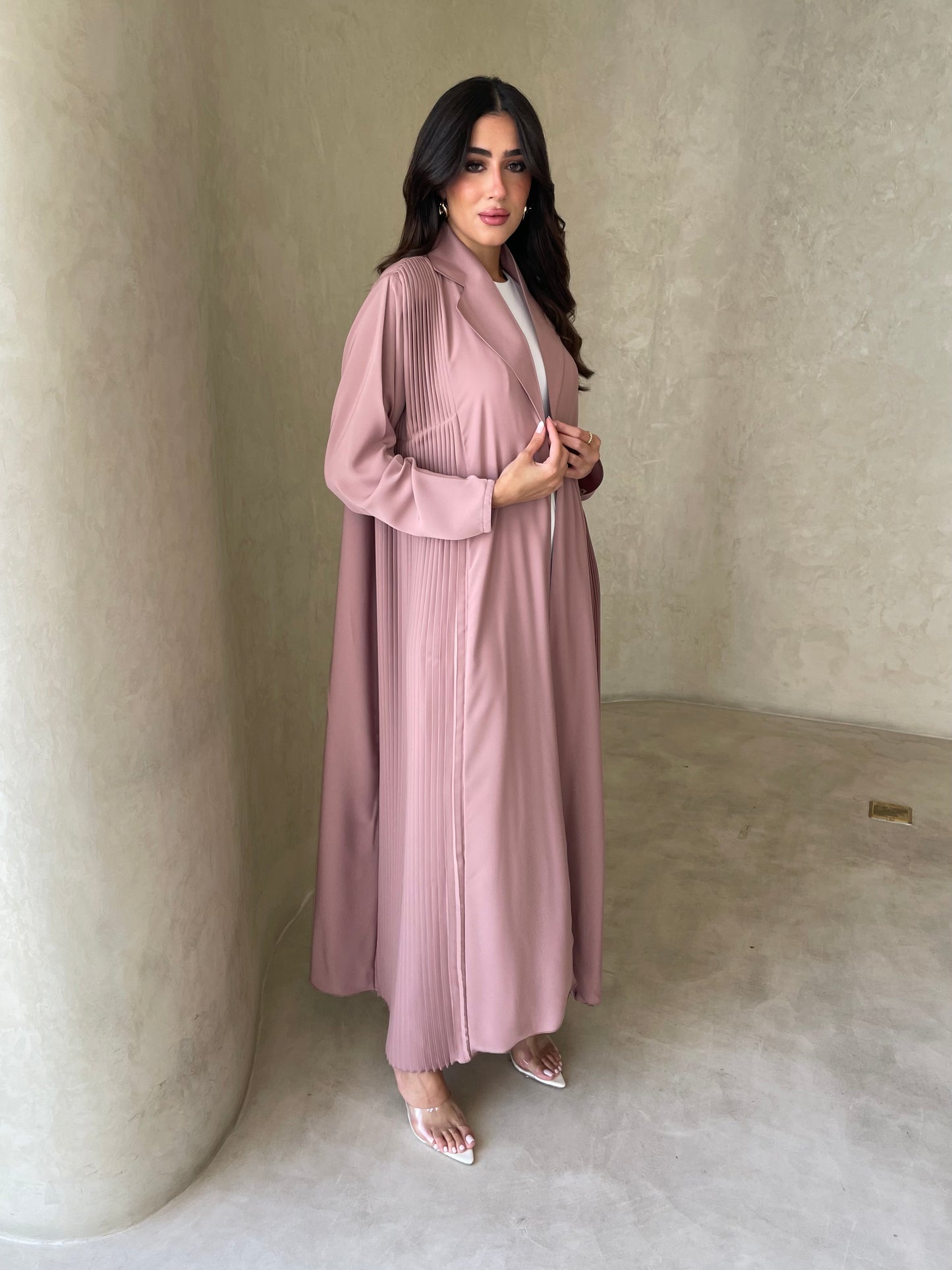 S061 - summer pink abaya