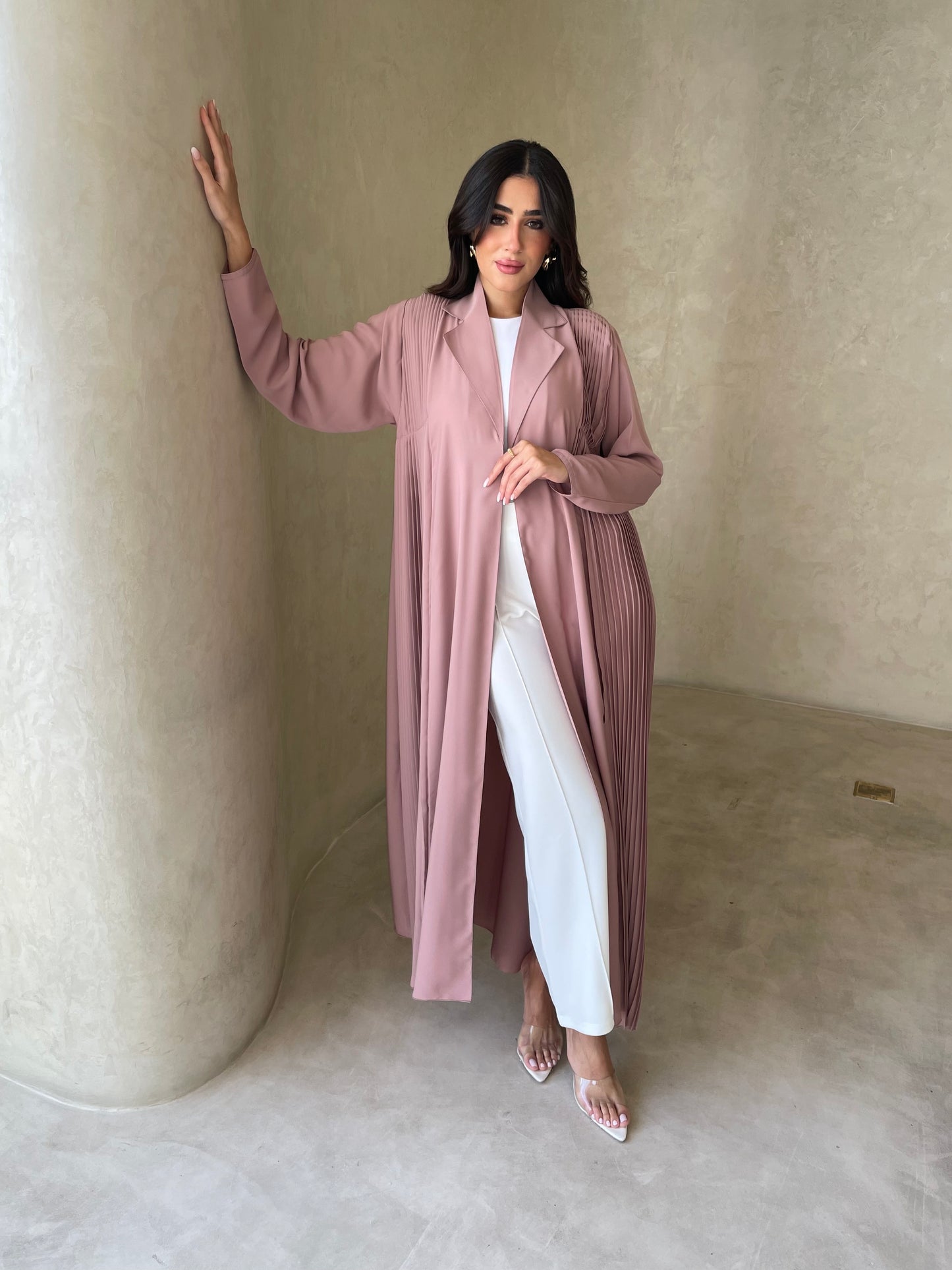 S061 - summer pink abaya