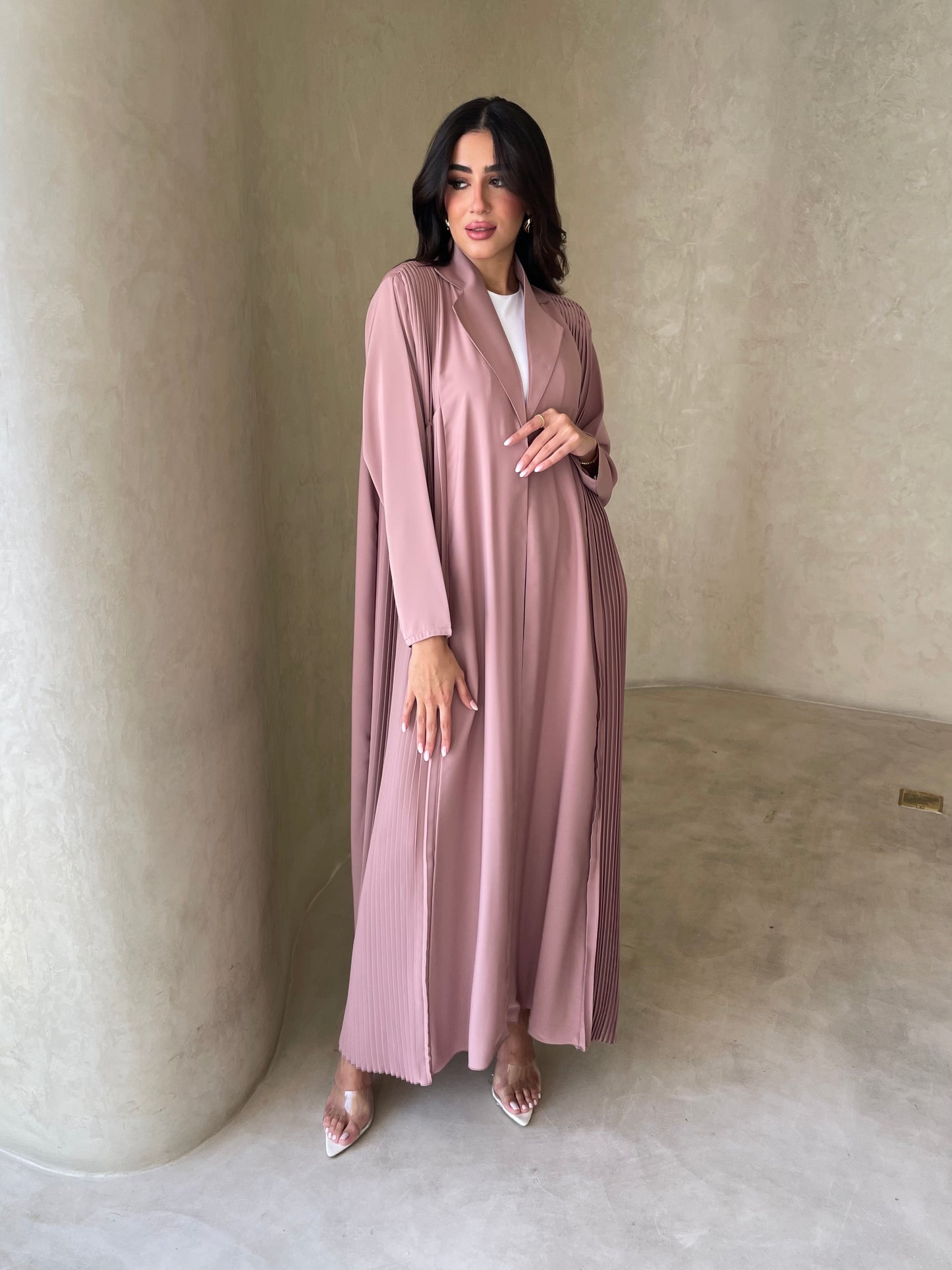 S061 - summer pink abaya