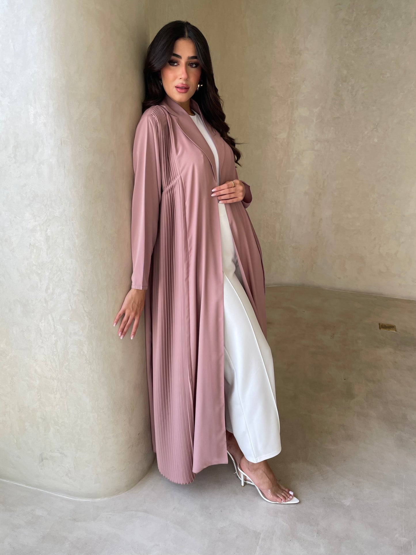 S061 - summer pink abaya