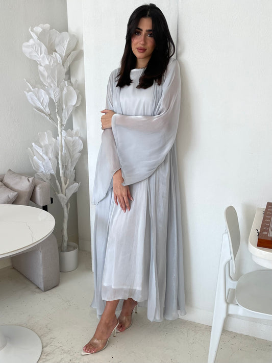 S165 - Light chiffon A shape abaya