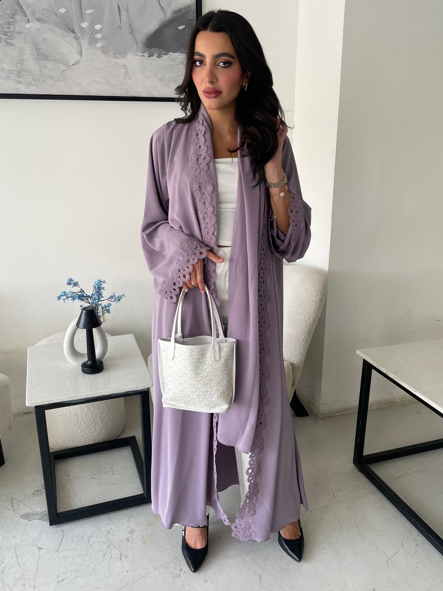 S199 - purple nada abaya