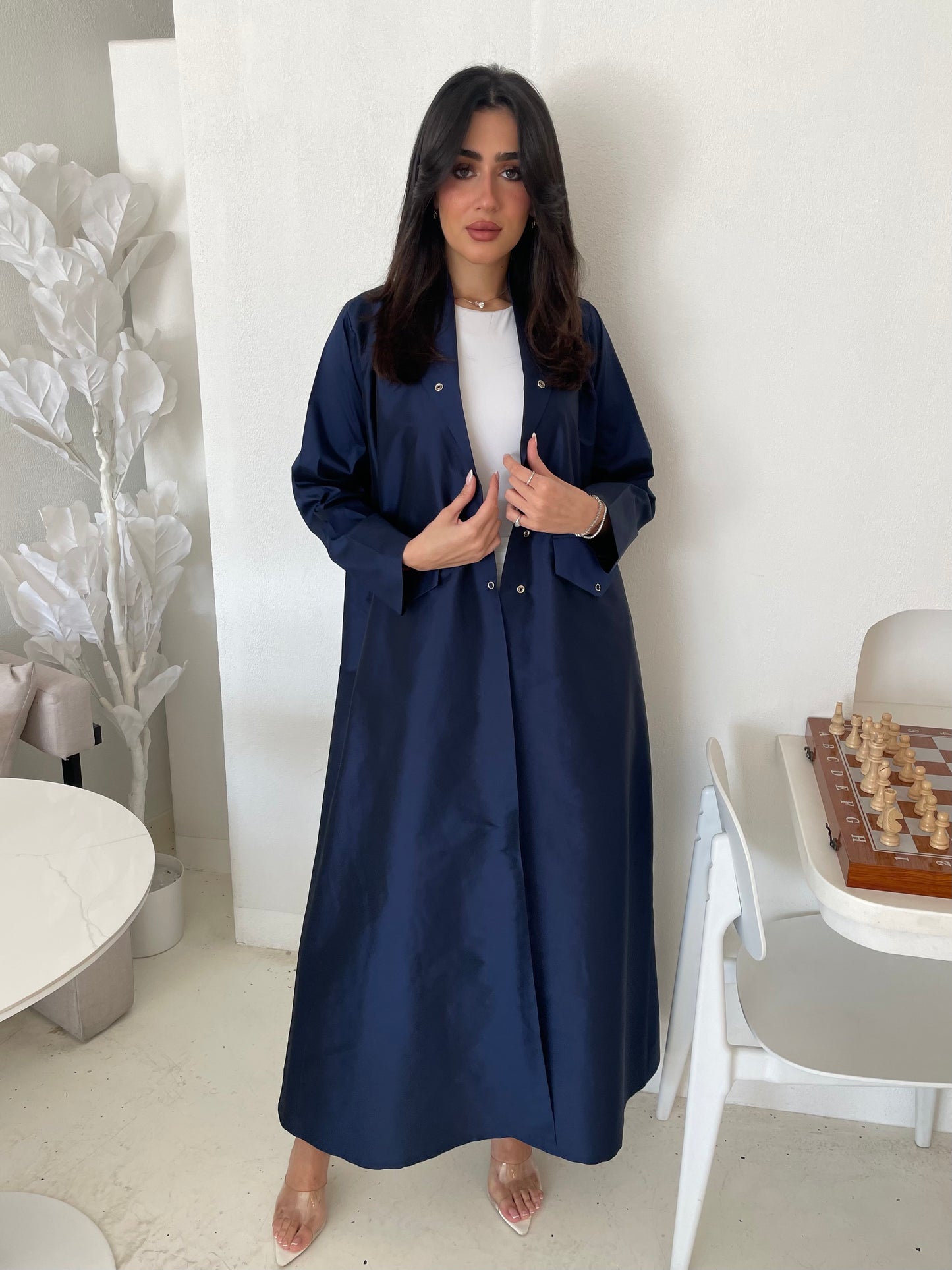 S163 - Formal navy tefta with pokets