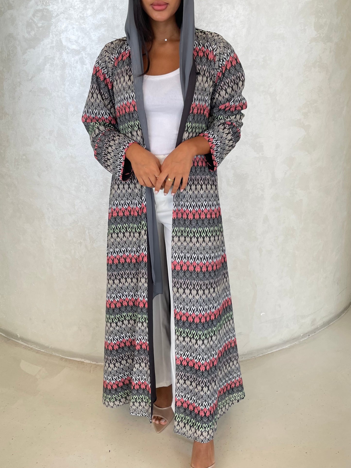 S426- tredy colored kaloosh abaya