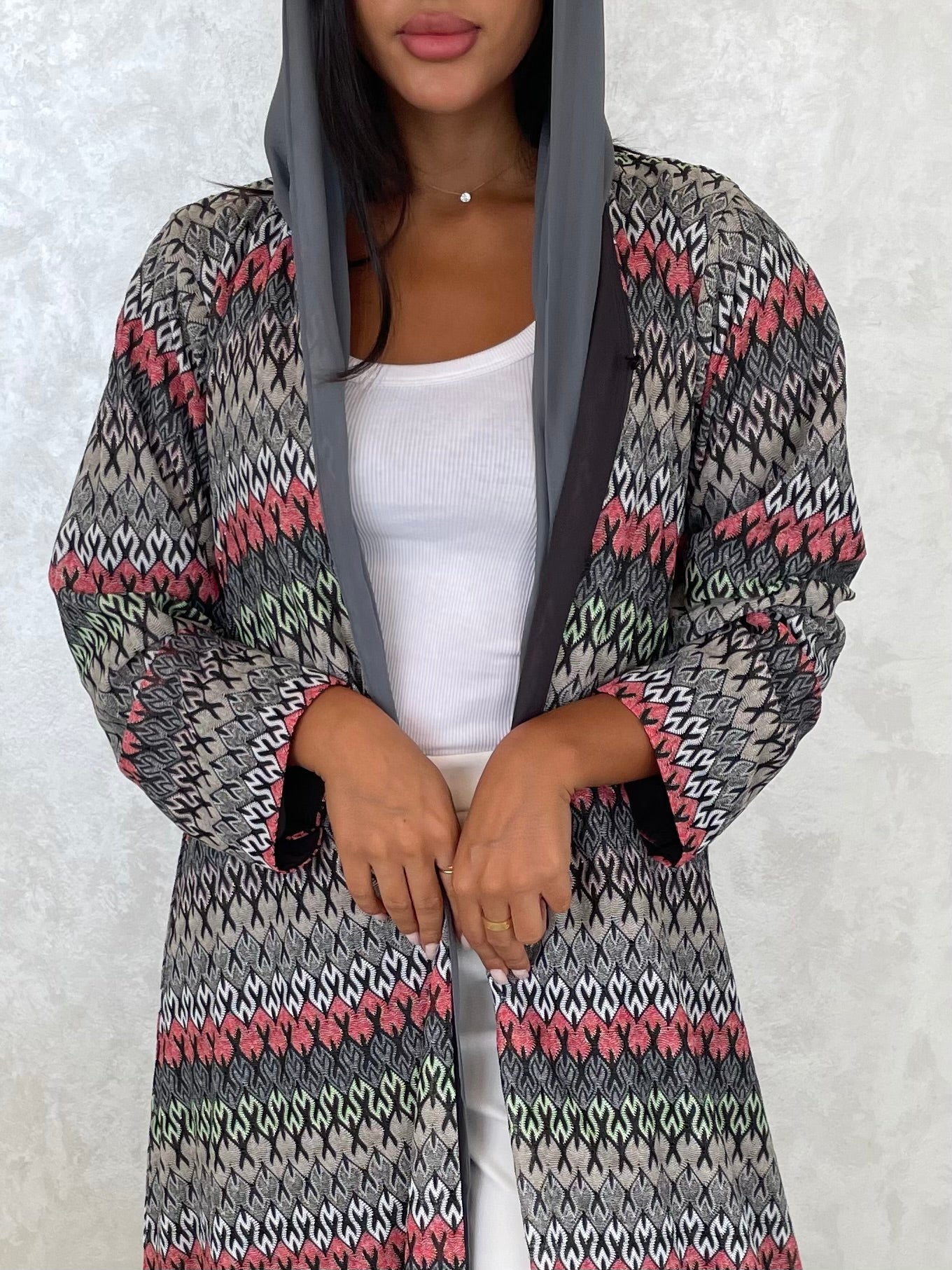 S426- tredy colored kaloosh abaya