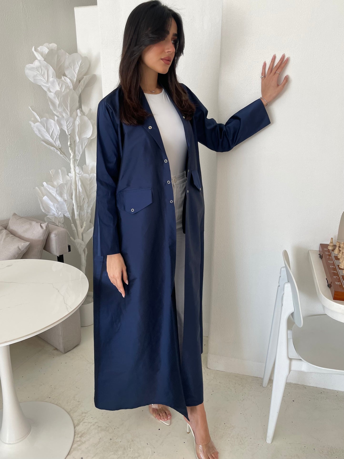 S163 - Formal navy tefta with pokets
