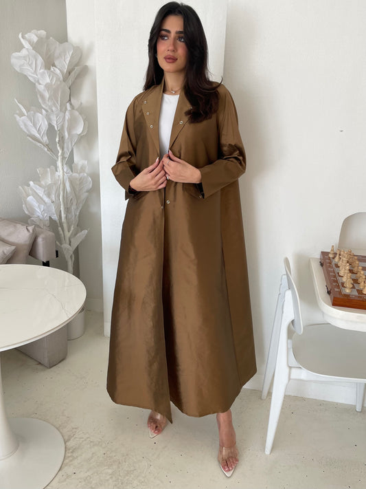 S162 - Formal brown tefta with pokets