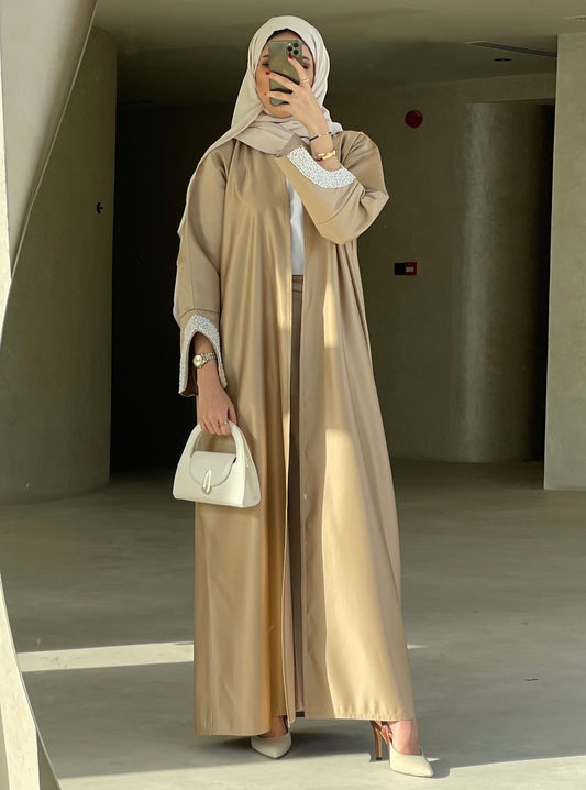 S019 - elegant golden abaya
